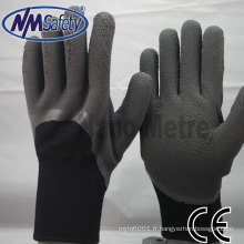 NMSAFETY qualité hiver utiliser doublure doublée en mousse de latex gants de travail